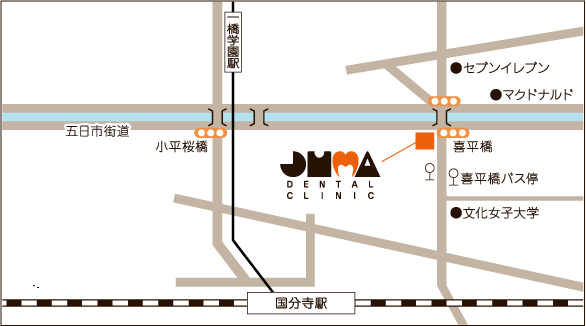 ジュマ歯科地図